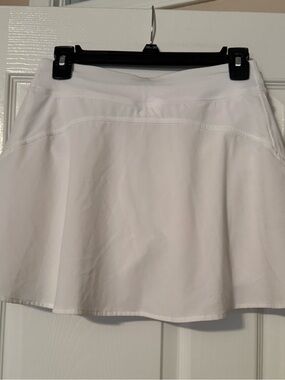 Lululemon White Flared High Rise Athletic Skort